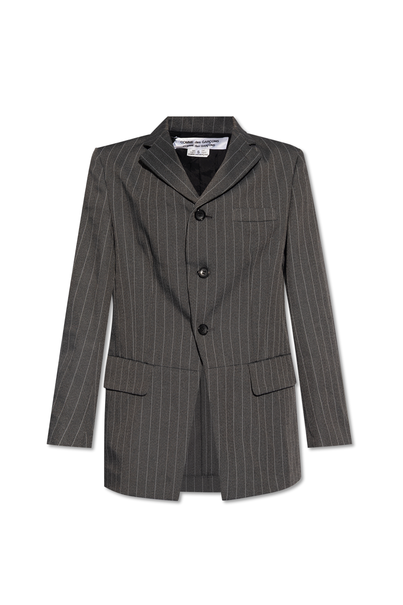 Grey Blazer with light striped pattern by CDG by Comme des Grey Blazer with light striped pattern by CDG by Comme des